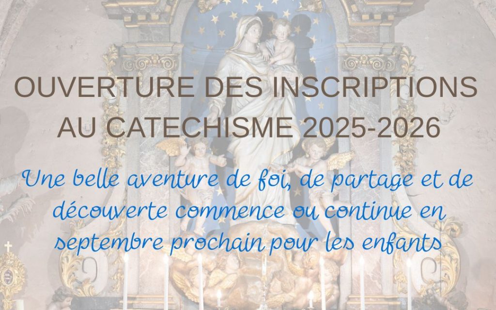 Inscriptions catéchisme 2025 2026